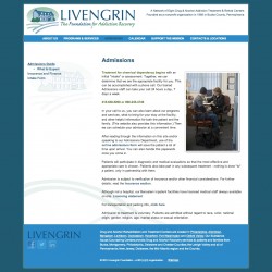 Livengrin Admissions Page